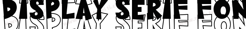 display serif font字体转换